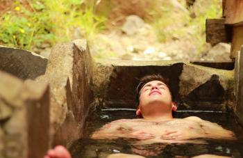 Termas de Molulco en Melipeuco, Araucania