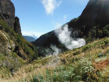 Termas de Queipue O Alpehue en Melipeuco, Araucania