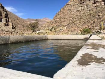 Termas de Chusmiza en Huara, Tarapaca